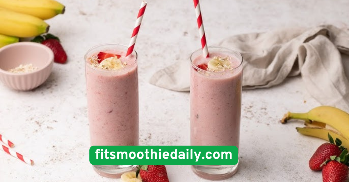 Strawberry Banana Oat Smoothie