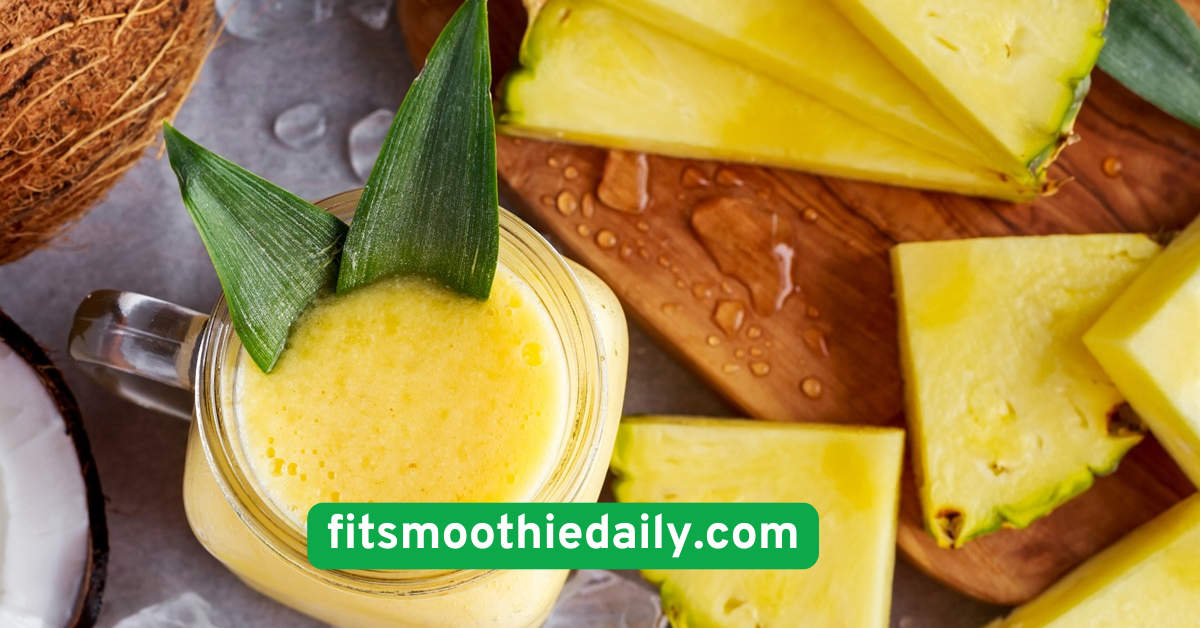 Probiotic Coconut Pineapple Smoothie