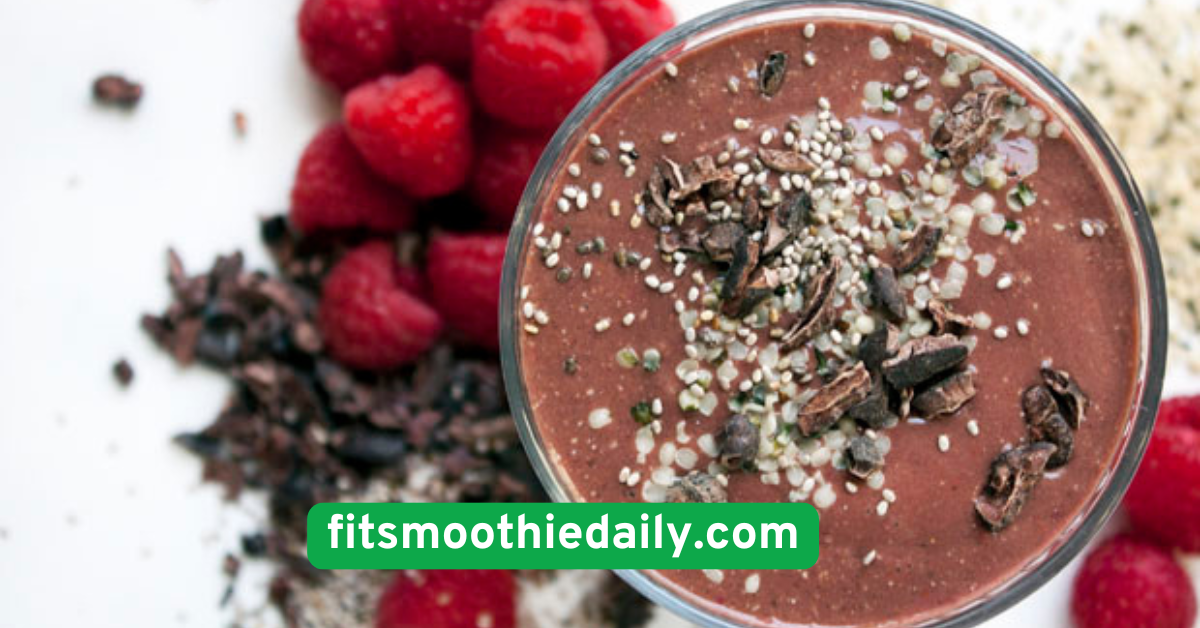 Raspberry Chia Protein Smoothie