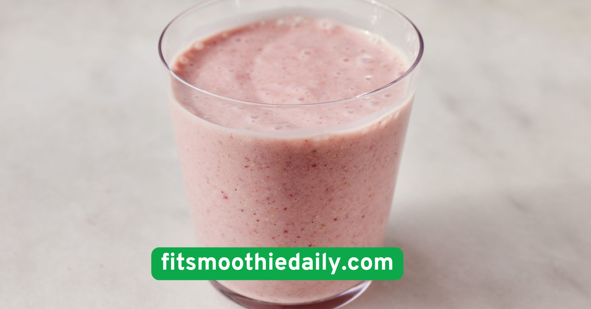 Strawberry Oatmeal Breakfast Smoothie