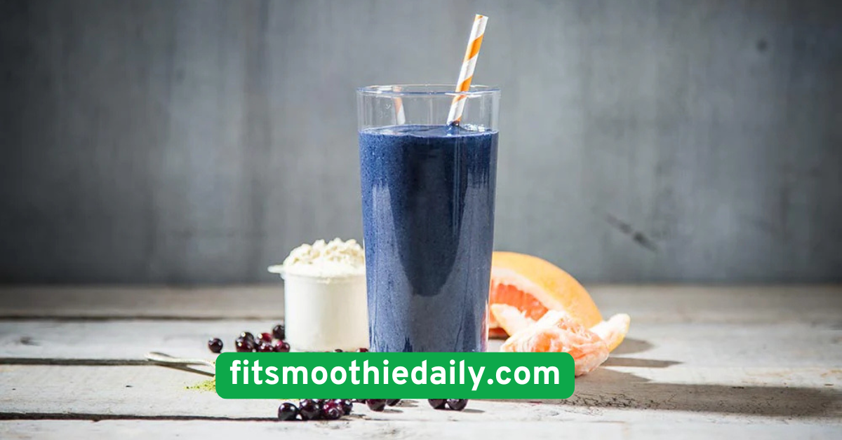 Blueberry Matcha Protein Smoothie
