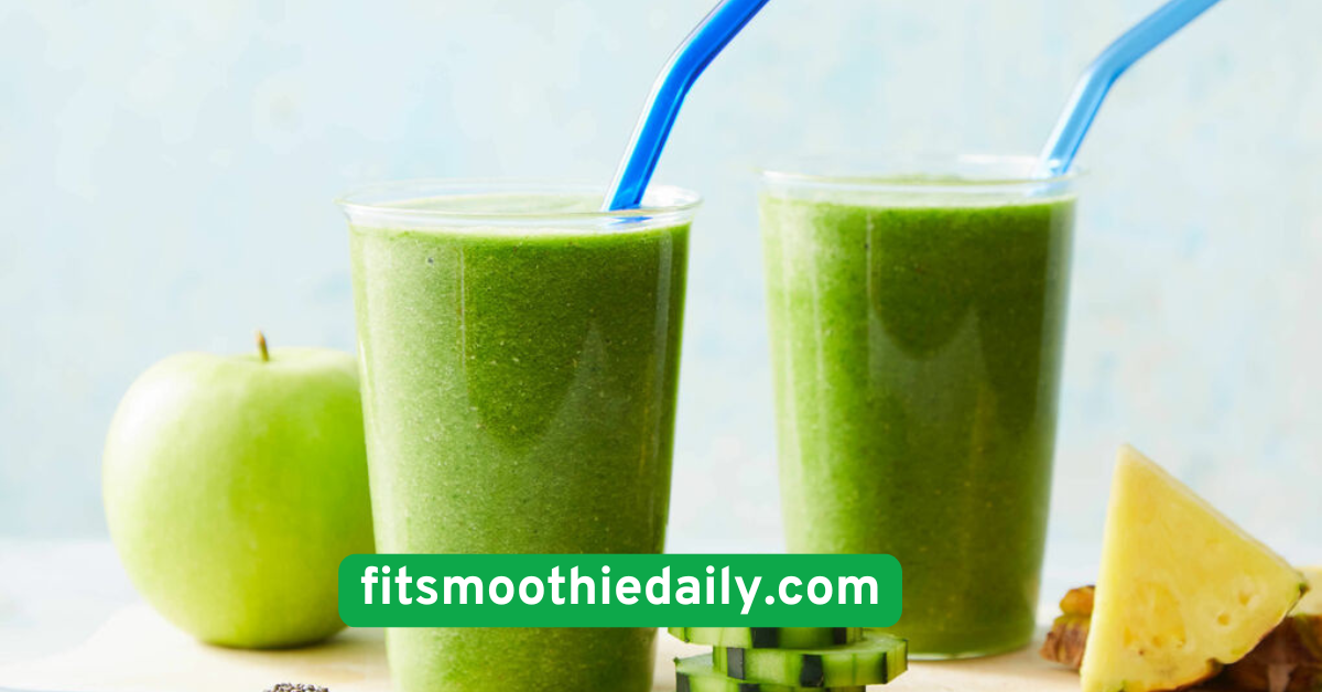 Green Detox Smoothie with Pineapple