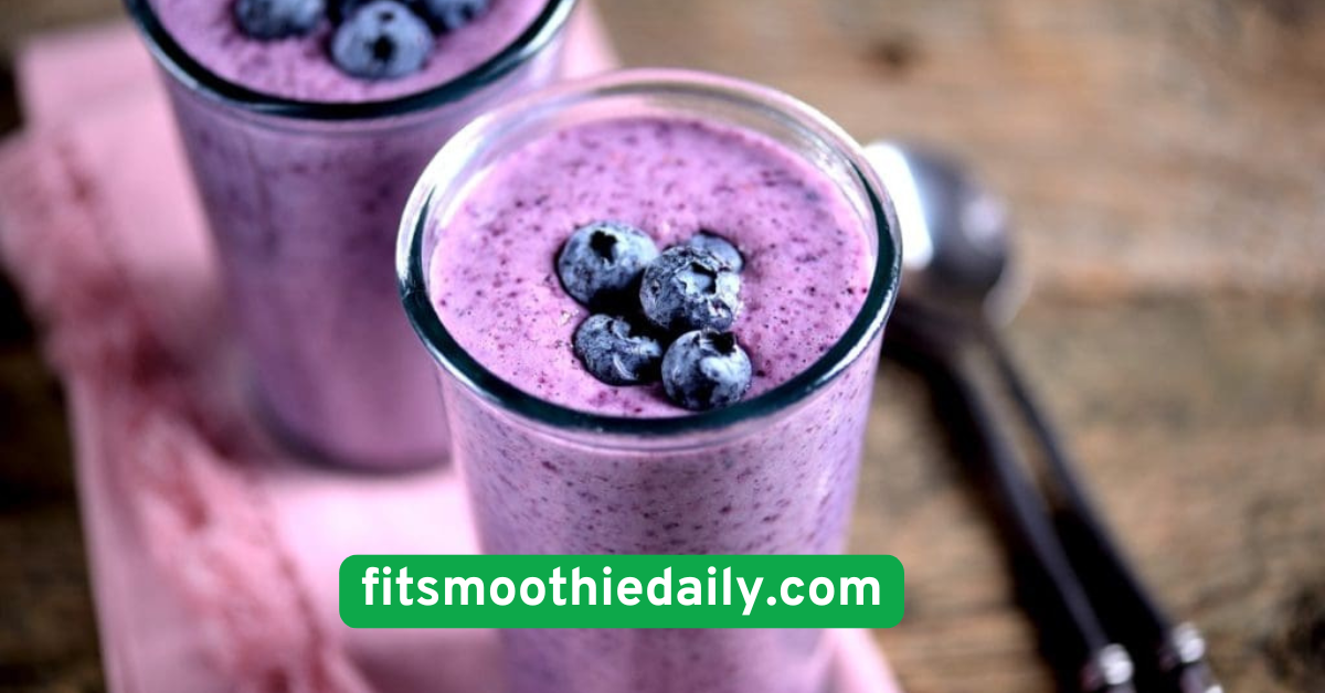 Blueberry Kefir Probiotic Smoothie