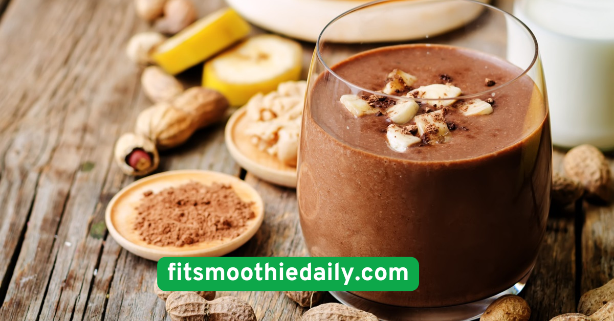 Chocolate Peanut Butter Smoothie (No Sugar)